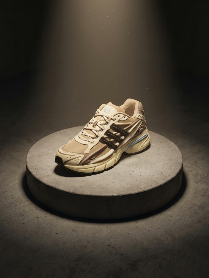 The adidas pair on the resale floor