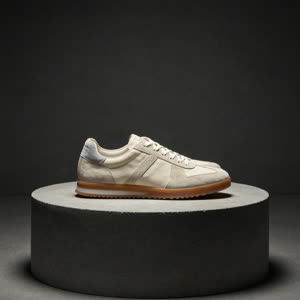 Cream suede runner