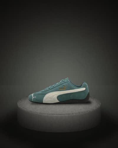 PUMA Speedcat OG Men's Sneakers, Emerald Ice/Black Suede Low-Top